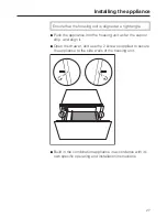 Preview for 27 page of Miele EGW 5050-14 Operating And Installation Manual