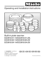 Miele EGW 601-14 Operating And Installation Manual preview