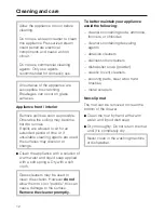 Preview for 12 page of Miele EGW2062 Operating And Installation Manual