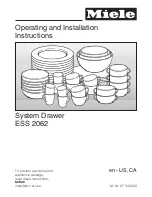 Miele ESS 2062 Operating And Installation Instructions preview