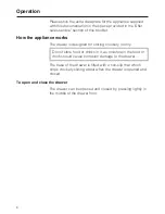 Preview for 6 page of Miele ESS 3060-10 Operating And Installation Instructions