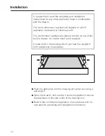 Preview for 12 page of Miele ESS 3060-10 Operating And Installation Instructions