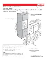 Miele ESW 4084-14 Dimension Manual предпросмотр