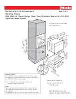 Preview for 2 page of Miele ESW 4084-14 Dimension Manual