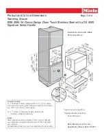 Preview for 3 page of Miele ESW 4084-14 Dimension Manual