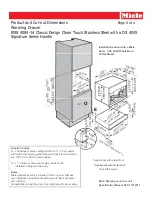 Preview for 4 page of Miele ESW 4084-14 Dimension Manual