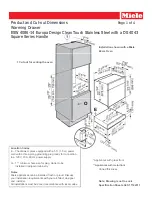 Предварительный просмотр 1 страницы Miele ESW 4086-14 Dimension Manual