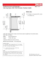 Preview for 3 page of Miele ESW 4702 FB Dimension Manual