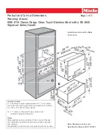 Preview for 1 page of Miele ESW 4714 Dimension Manual