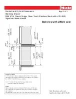 Preview for 2 page of Miele ESW 4714 Dimension Manual