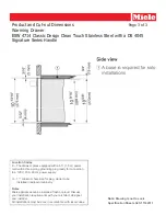 Preview for 3 page of Miele ESW 4714 Dimension Manual