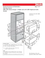 Miele ESW 4724 Dimension Manual preview