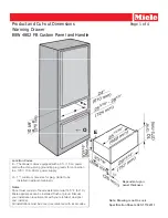 Miele ESW 4802 FB Dimension Manual preview