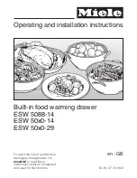 Preview for 1 page of Miele ESW 5088-14 Operating And Installation Instructions