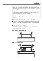 Preview for 2 page of Miele ESW4702Vi Installation Instructions Manual