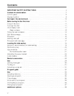 Preview for 2 page of Miele EXCELLA G 2630 SCI Operating Instructions Manual