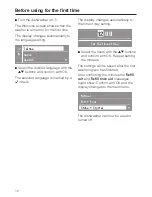 Preview for 12 page of Miele EXCELLA G 2630 SCI Operating Instructions Manual