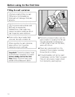 Preview for 14 page of Miele EXCELLA G 2630 SCI Operating Instructions Manual