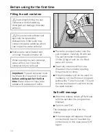 Preview for 14 page of Miele Excella G2732SCi Operating Instructions Manual