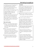 Preview for 21 page of Miele F 123 Ui-2 Operating And Installation Instructions