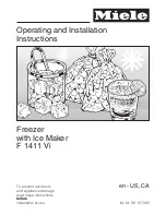 Miele F 1411 Vi Operating And Installation Instructions preview