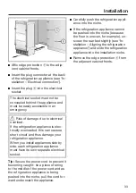 Preview for 33 page of Miele F 1412 Vi Operating And Installation Instructions