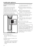 Предварительный просмотр 56 страницы Miele F 1801 SF Operating And Installation Manual