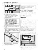 Предварительный просмотр 14 страницы Miele F 1803 Vi Installation Instructions Manual