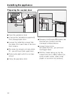 Предварительный просмотр 22 страницы Miele F 1803 Vi Installation Instructions Manual