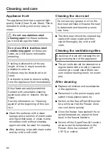 Preview for 86 page of Miele F 2411 SF Operating And Installation Instructions