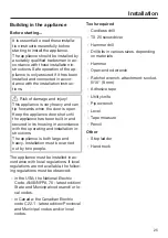 Preview for 25 page of Miele F 2462 Vi Operating And Installation Instructions