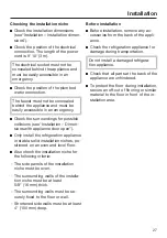 Preview for 27 page of Miele F 2462 Vi Operating And Installation Instructions