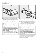 Preview for 28 page of Miele F 2462 Vi Operating And Installation Instructions