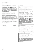 Preview for 18 page of Miele F 2671 Vi Operating And Installation Instructions