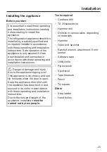 Preview for 25 page of Miele F 2671 Vi Operating And Installation Instructions