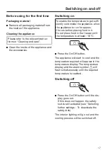 Preview for 17 page of Miele F 32202 i Operating And Installation Instructions