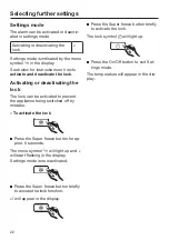 Предварительный просмотр 22 страницы Miele F 32202 i Operating And Installation Instructions