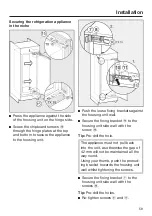 Предварительный просмотр 59 страницы Miele F 32202 i Operating And Installation Instructions