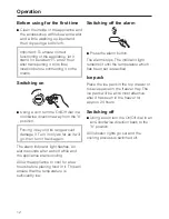 Preview for 12 page of Miele F 456 i-2 Operating And Installation Instructions