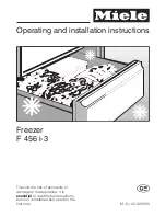 Miele F 456 i-3 Operating And Installation Instructions preview