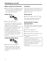 Preview for 12 page of Miele F 5122 Ui Operating And Installation Instructions