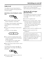 Preview for 13 page of Miele F 9052 i-1 Operating And Installation Instruction