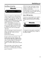 Preview for 33 page of Miele FashionMaster Operating Instructions Manual