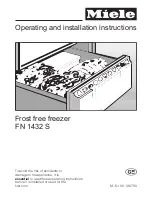 Miele FN 1432 S Operating And Installation Instructions preview