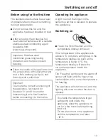 Preview for 13 page of Miele FN 14827 S ed Operating And Installation Manual