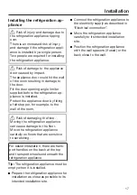 Preview for 17 page of Miele FN 4322 E Operating Instructions Manual