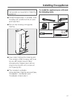 Preview for 77 page of Miele FNS37492iE Operating And Installation Instructions