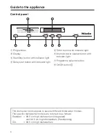 Предварительный просмотр 6 страницы Miele for dishwashers Operating Instructions Manual