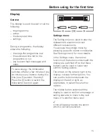 Preview for 15 page of Miele for dishwashers Operating Instructions Manual