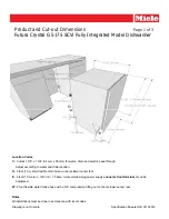 Preview for 1 page of Miele Futura Crystal Crystal G 5175 SCVi Product Dimensions